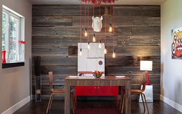 Phòng ăn hiện đại đến kinh ngạc nhờ gỗ tái chế