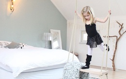 Thiết kế xích đu dạng tối giản trong nhà - trò chơi mà bất cứ em bé nào cũng ao ước