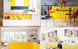Phòng bếp sắc vàng khiến cả không gian sống bừng nắng