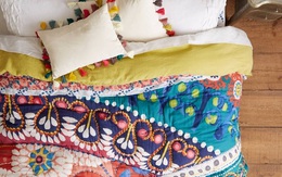 Sử dụng chăn ga gối theo phong cách Boho khiến cho căn nhà trở nên mới lạ