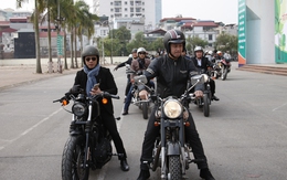 MC Anh Tuấn cùng 100 biker diễu hành mô tô khủng trước show "Trần Lập - Hẹn gặp lại"