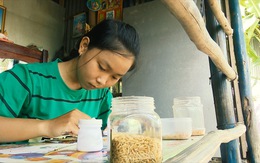 Cô học trò nghèo và ước mơ về thương hiệu tranh gạo