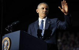 Tổng thống Obama xuất hiện đầy xúc động trong bài phát biểu chia tay Nhà Trắng