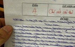 Bài văn chữ xấu "hiểu chết liền": Giáo viên chấm điểm 4 lên tiếng