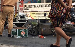 Xe máy lao vào đầu xe tải, thanh niên nước ngoài chết thảm