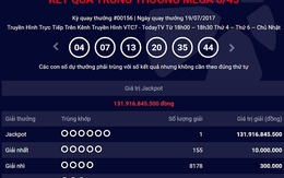 Một khách hàng trúng Jackpot cao kỷ lục gần 132 tỷ
