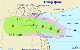 Bão mạnh cấp 8 hướng vào từ Thanh Hóa đến Quảng Bình