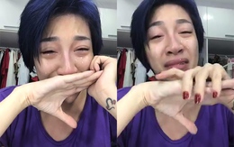 Pha Lê livestream khóc nức nở cầu cứu sau khi bị giật túi xách