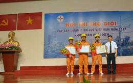 EVN HANOI đạt giải Nhất toàn đoàn tại Hội thi thợ giỏi cấp Tập đoàn Điện lực Việt Nam năm 2017