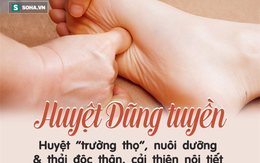 Đông y gọi đây là huyệt "trường thọ" với nhiều tác dụng, càng bấm càng khỏe!