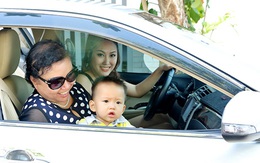 Phi Thanh Vân lái xe chở mẹ và con trai đi nghỉ dưỡng ở biệt thự sang trọng sau đổ vỡ hôn nhân