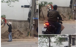 Ông chú cắt tóc dễ thương: Những lúc không có khách lại cầm bình xịt ra lau gương cầu lồi trên đường