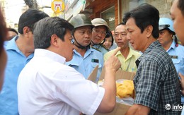 Ông Đoàn Ngọc Hải bị bảo vệ dân phố "xô đẩy" khi giải phóng vỉa hè