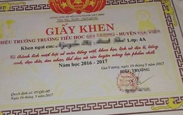 Tranh cãi giấy khen học sinh lớp 4 có “thành tích vượt trội” 7 môn