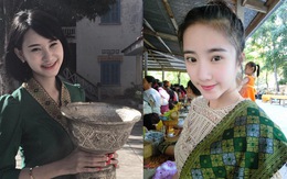 Nhan sắc ngọt ngào pha quyến rũ của 2 hot girl Lào đình đám mạng xã hội