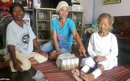 Trăn khổng lồ 8m đớp chân, siết chặt bà cụ Thái Lan