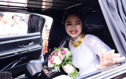 Hoa hậu Thu Ngân được rước dâu bằng siêu xe hơn 10 tỷ