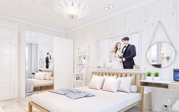 Phòng ngủ 15m² của vợ chồng trẻ đẹp hoàn hảo chỉ với 20 triệu