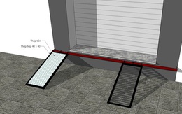 Giải pháp bậc lên xuống cho nhà phố bị giải tỏa vỉa hè