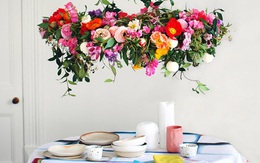 Tự làm đèn chùm hoa cho bữa ăn thêm ngọt ngào và lãng mạn