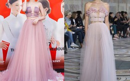 Năm 2017, Ngọc Trinh xứng đáng là "Nữ hoàng váy nhái" của showbiz Việt