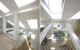 Bố mẹ nên xem ngay kiểu nhà lưới thông tầng vừa thoáng, vừa tiện trông con thế này