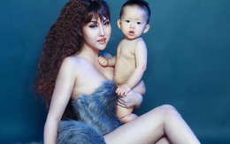 Phi Thanh Vân mặc sexy chụp ảnh cùng con trai cưng
