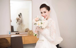 Tương xứng với "thần tiên tỷ tỷ", váy cưới của Hoa hậu Đặng Thu Thảo đính cả ngàn viên pha lê
