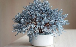 Rảnh tay làm ngay hoa kết cườm độc lạ bày nhà "đã sang lại càng sang"