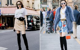 Lấn át hết mọi loại khác, boots cao đến đầu gối trở thành món đồ được diện nhiều nhất trong mùa đông năm nay