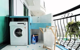 Ban công - vị trí "vàng" để bố trí máy giặt cho nhà chật