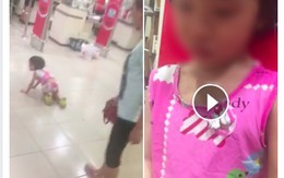 Phẫn nộ clip em bé bị mẹ đánh ở siêu thị tiếp tục bị bỏ mặc ngoài đường, nằm khóc nức nở