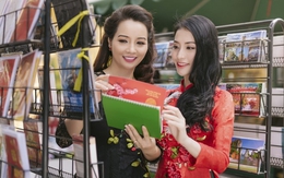 Chị em Mai Thu Huyền, Mai Hồ diện áo dài xuân xuống phố