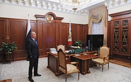 Phòng làm việc bí mật của Tổng thống Putin trong điện Kremlin lần đầu được hé lộ