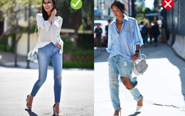 Đến quần jeans dáng cơ bản cũng có kiểu hợp xu hướng, kiểu không