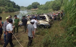 Thi thể tài xế cùng ôtô chìm dưới sông La Ngà