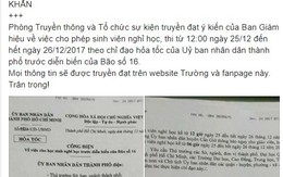 Các trường đại học tại TP.HCM hoãn thi để tránh bão Tembin