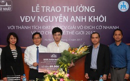 Dược phẩm Nhất Nhất đầu tư gần 1,5 tỷ để phát triển tài năng của kỳ thủ Nguyễn Anh Khôi