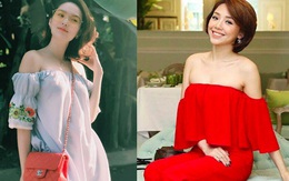 Cứ đến hè là sao Việt lại thích khoe trọn vai trần trong những thiết kế trễ vai mong manh