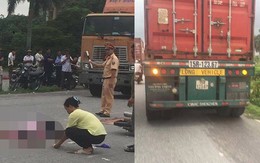 Va chạm với xe container một phụ nữ tử vong