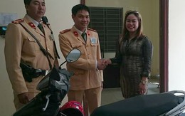 Người phụ nữ bất ngờ nhận lại xe sau 5 năm mất trộm