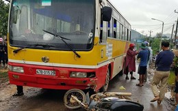 Đắk Lắk: Va chạm với xe bus, bố tử vong tại chỗ, con bị thương