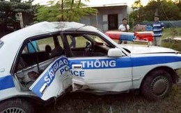 Quảng Ninh: Xe CSGT gặp nạn khi truy đuổi tội phạm ma tuý