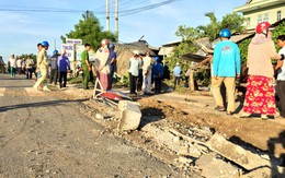 Xe đầu kéo tông chết một phụ nữ, rồi đâm sập 3 nhà dân