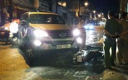 Xe hơi 7 chỗ tông nhiều xe máy náo loạn Biên Hòa
