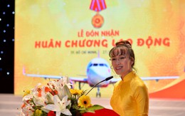 Tàu bay "Tôi yêu Tổ quốc tôi" đón U23 Việt Nam