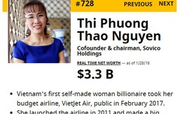 Cổ phiếu Vietjet Air giảm mạnh, nữ tỷ phú Phương Thảo vẫn yên vị