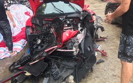 Thông tin mới nhất vụ siêu xe của ca sĩ Tuấn Hưng gặp tai nạn nát đầu