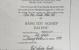 Thu hồi bằng ĐH Luật của nữ thẩm phán dùng bằng THPT giả