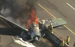 Máy bay vỡ tan sau khi rơi xuống đường cao tốc Mỹ và diễn biến kỳ diệu